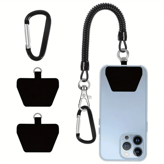 Adjustable Phone Strap with Clip for Hiking Cycling Climbing, Durable Universal Phone Holder Leash for Outdoor Activities